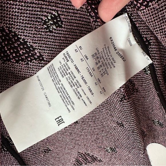 Georgio Emporio Armani Runway Jumper Jacquard Size 42 Medium - Picture 15 of 16